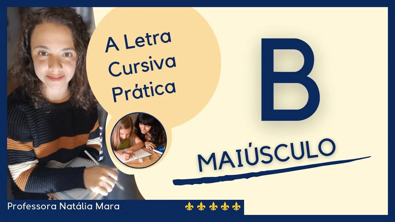 Como fazer a letra B cusrvia maiúscula