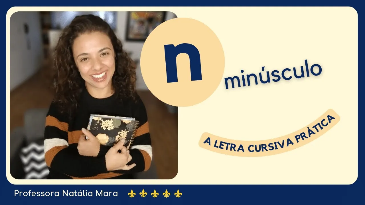 como fazer letra n cursiva minúscula