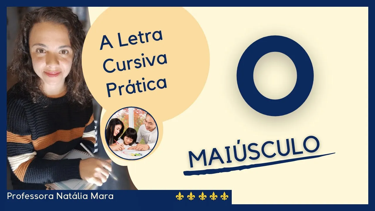 Como fazer a letra O cursiva Maiúscula