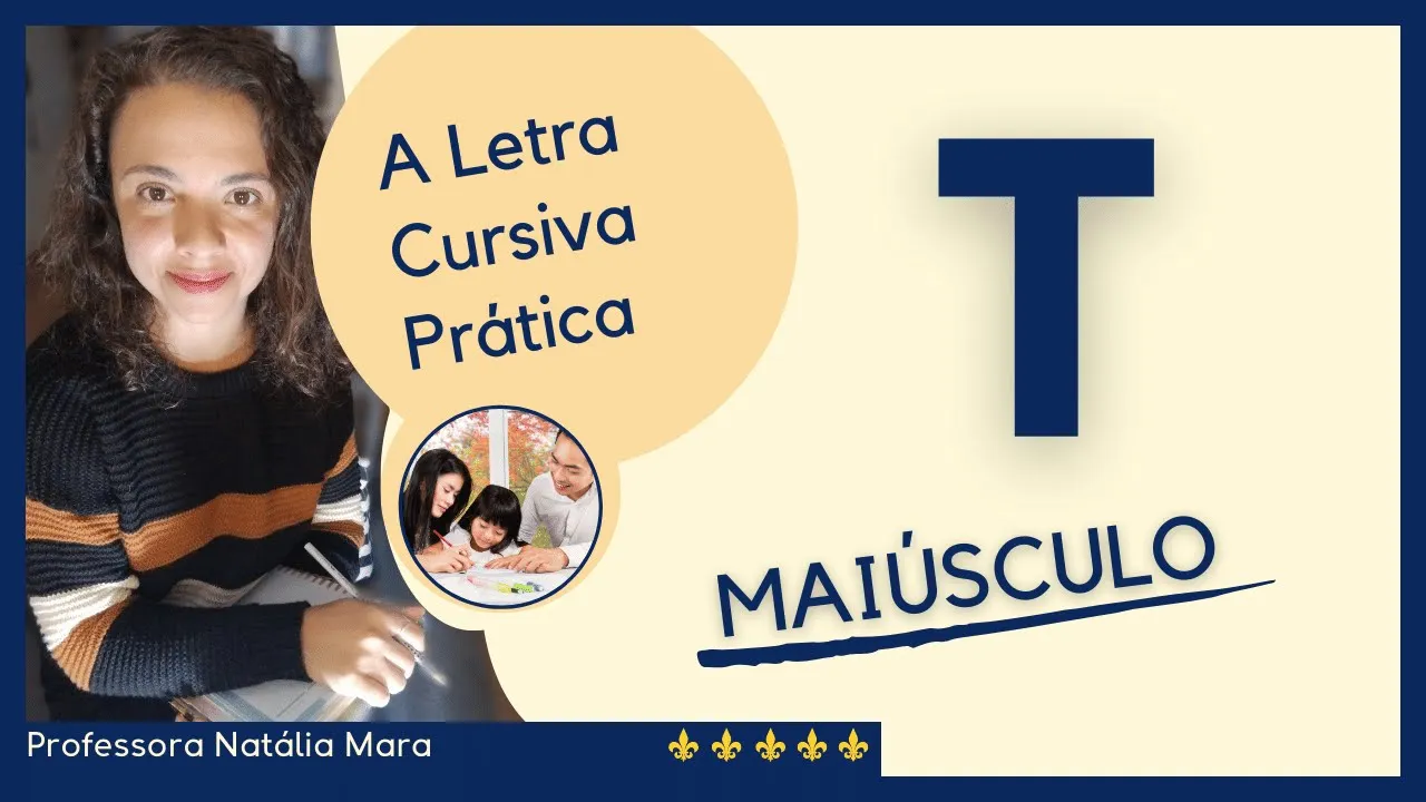 letra T maiúscula cursiva