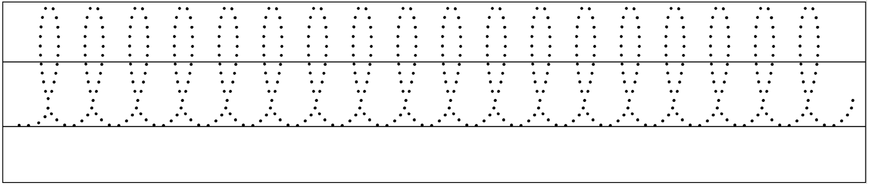 letra L cursiva minúscula em sequência