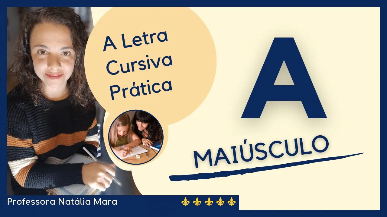 Letra A Cursiva Maiúscula