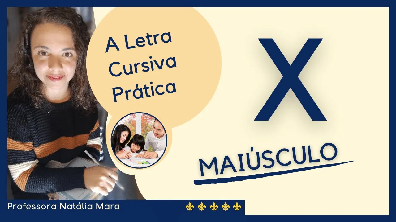 LETRA X CURSIVA MAIUSCULA