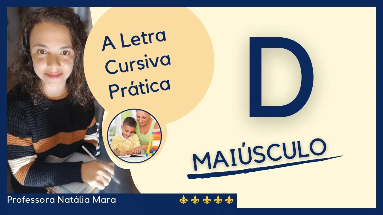 LETRA D CURSIVA MAIUSCULA