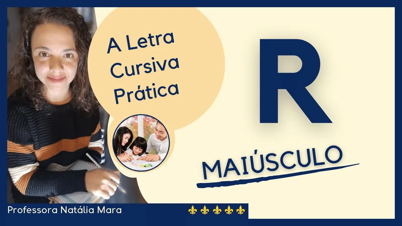 Letra R Cursiva Maiúscula