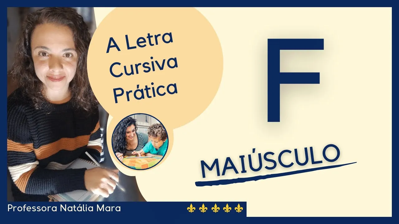 LETRA F CURSIVA MAIUSCULA