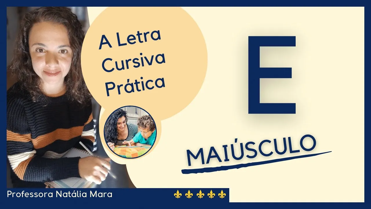 letra E cursiva maiúscula