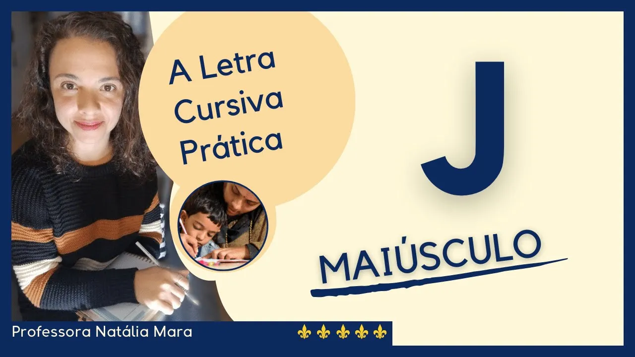 letra J maiúscula cursiva