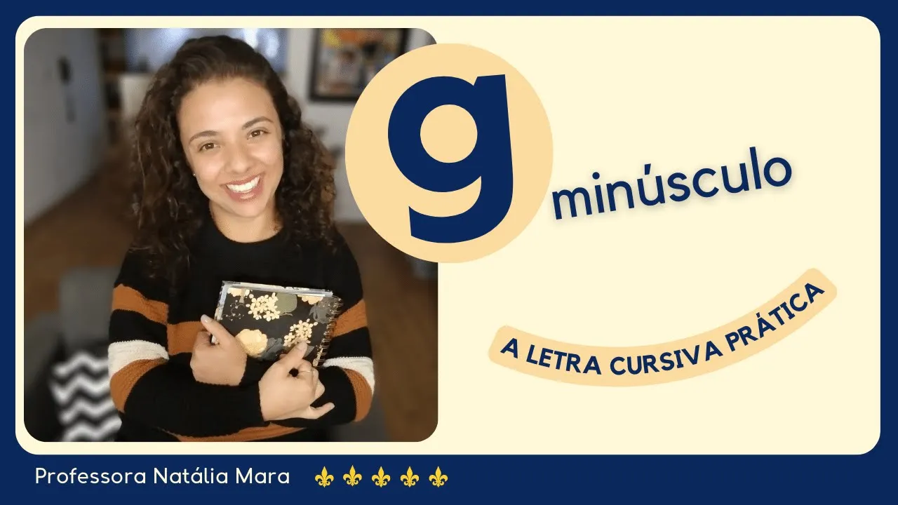 COMO FAZER A LETRA G CURSIVA MINUSCULA